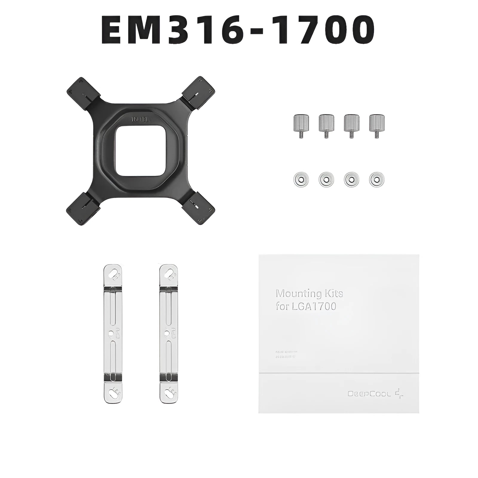 LGA 1700 socket water cooling radiator fastener with cleaning alcohol bag for 12th generation Intel CPUs