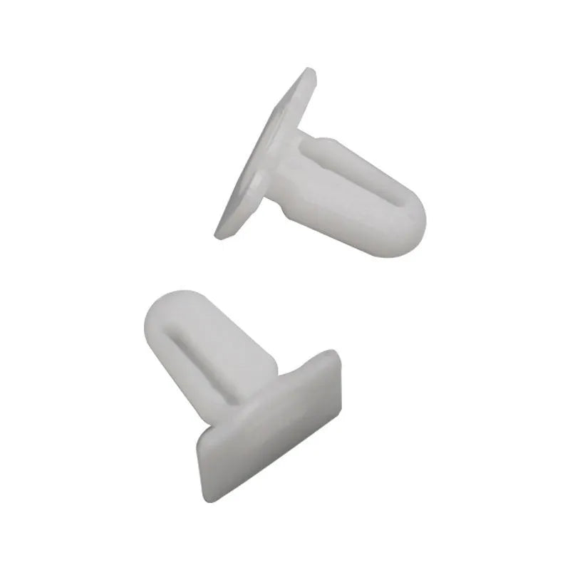 Black PA66 plastic automotive clip nails for trim panel attachment, D318 style, 60 pieces