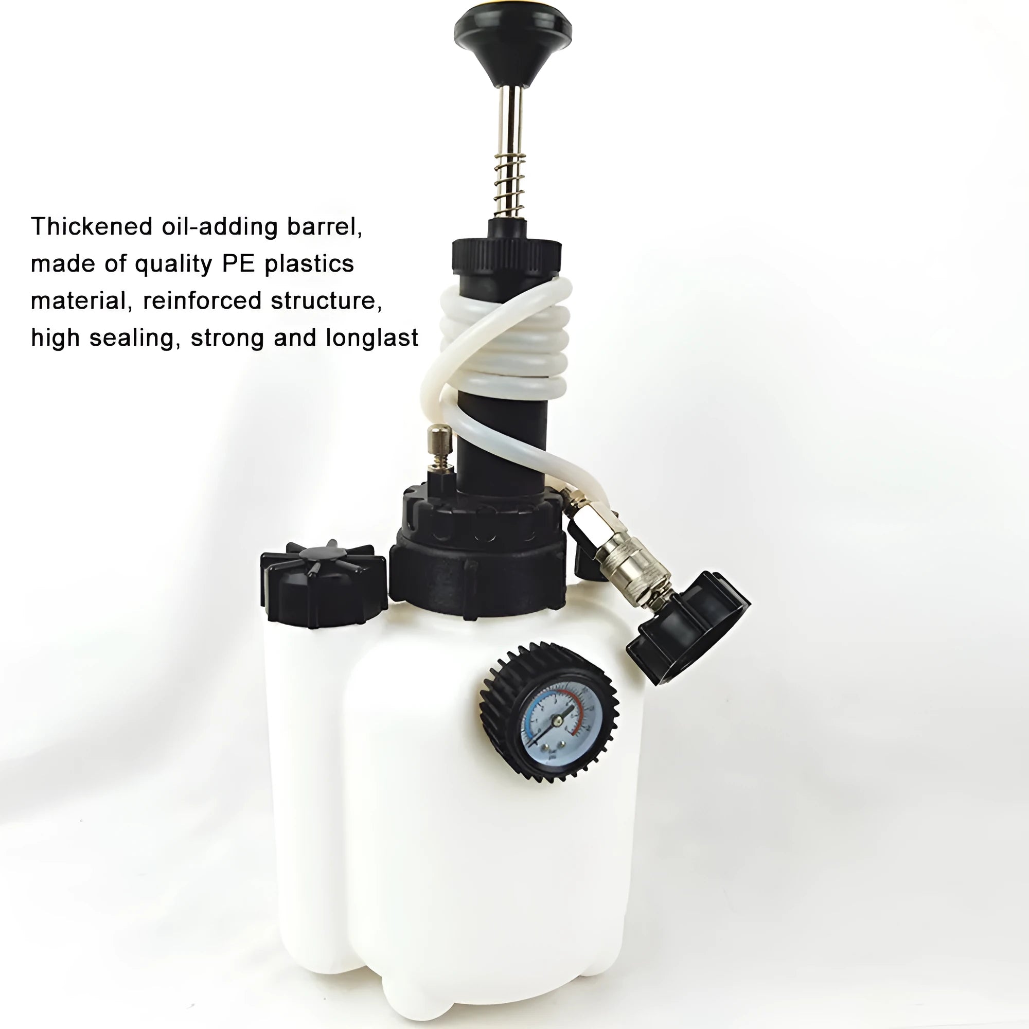 3-litre white brake oil tank replacement tool for automotive fluid changing systems.