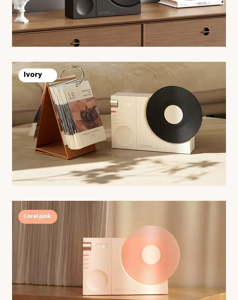 Mini Bluetooth speaker in Obsidian Black colour with USB charging port