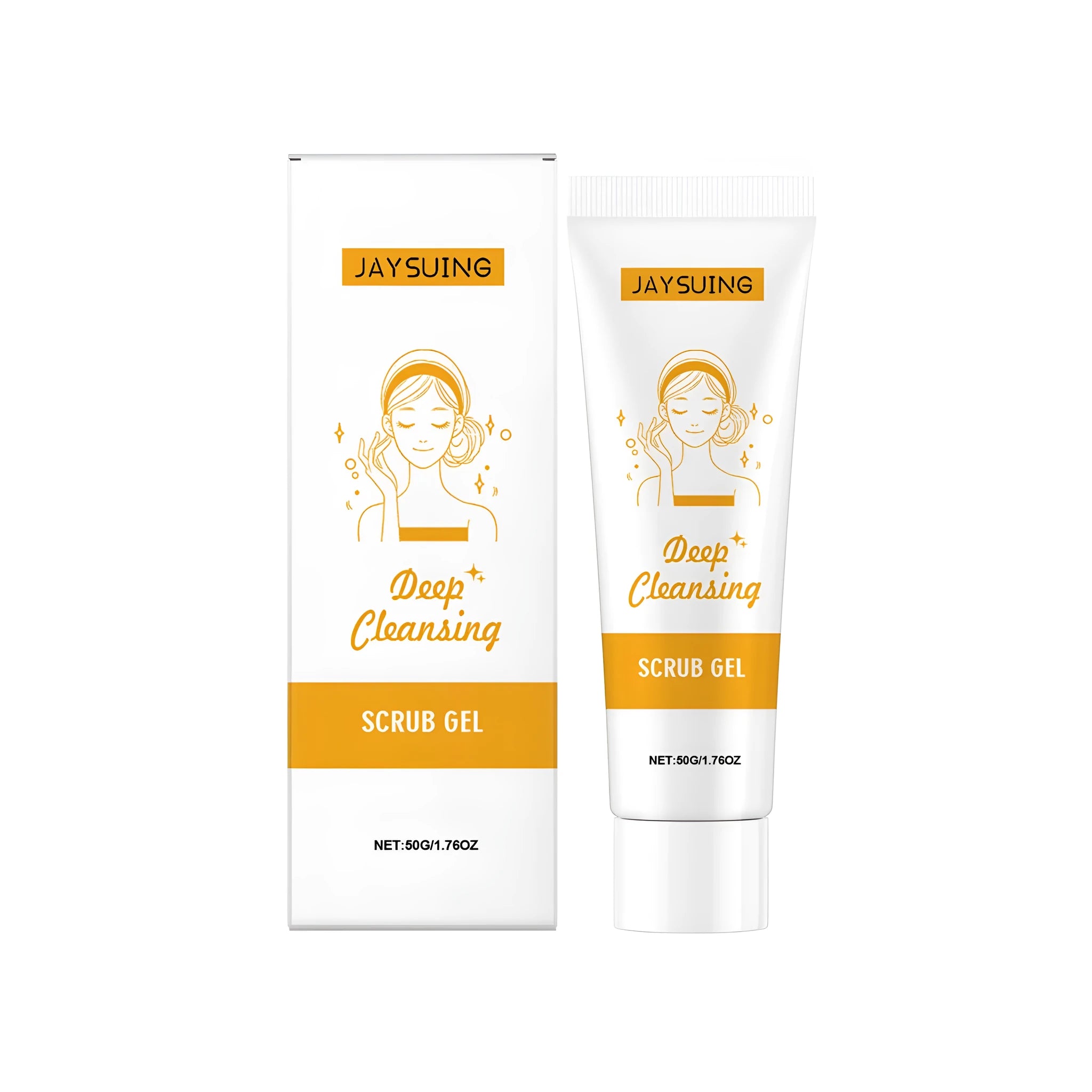 50g tube of Deep Cleansing Scrub Gel with Aloe Vera and Centella Asiatica for face and body
