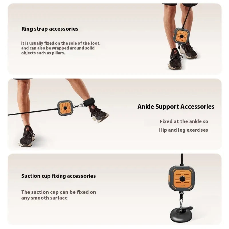 Power pump chest expander strength training equipment in vibrant orange colour