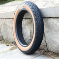 20x4.0 inch brown rubber tyre with skin edge detailing for snowmobile and electric beach car replacement