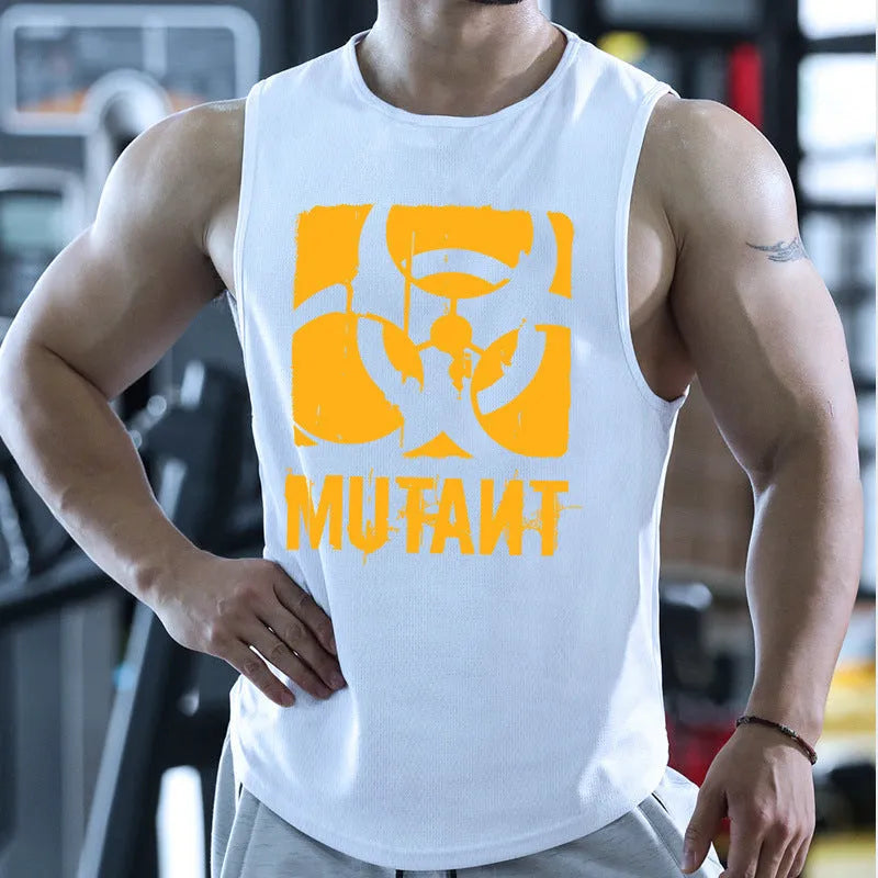 Loose fit training vest sleeveless shirt for gym workouts in multiple colour options
