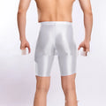 Men's plus size shiny silky sports shorts in nylon fabric available in multiple colours and sizes