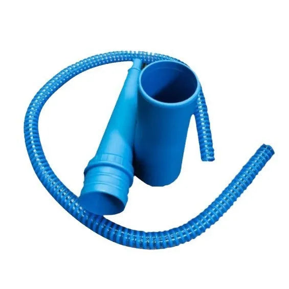 Blue plastic suction pipe vacuum attachment for washing machine dust cleaning with 114cm length