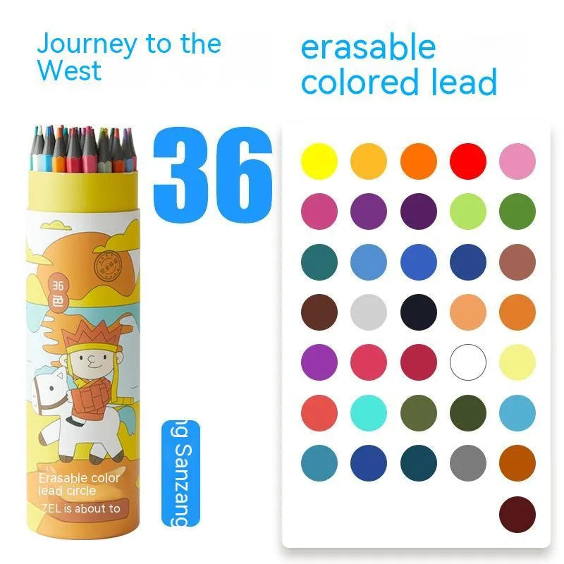 Zhenglin Sports Series colour pencils with paper barrel in multiple colour set options