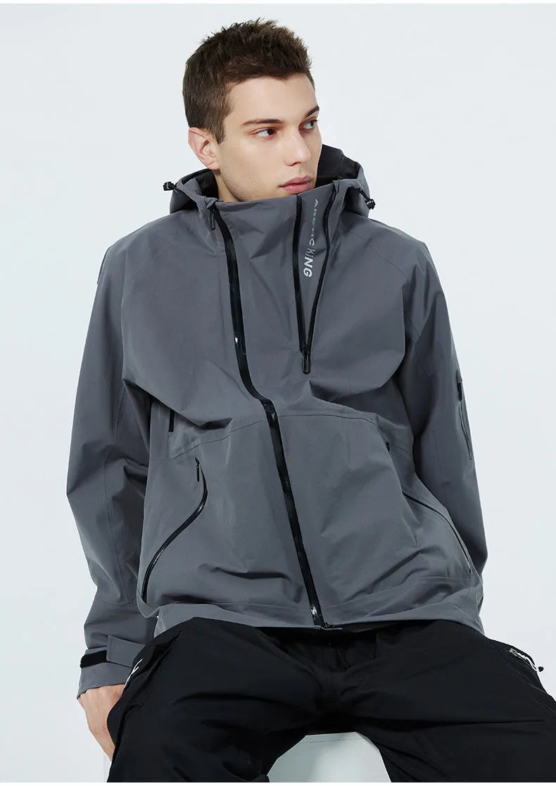 Unisex waterproof windproof ski suit for winter sports in multiple colour options