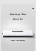 Compact white automatic vacuum sealer machine for food preservation and item storage