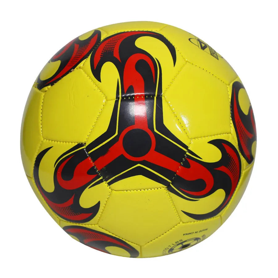 Machine seam PVC training football in multiple sizes and colour designs including Red Dragon Roll pattern