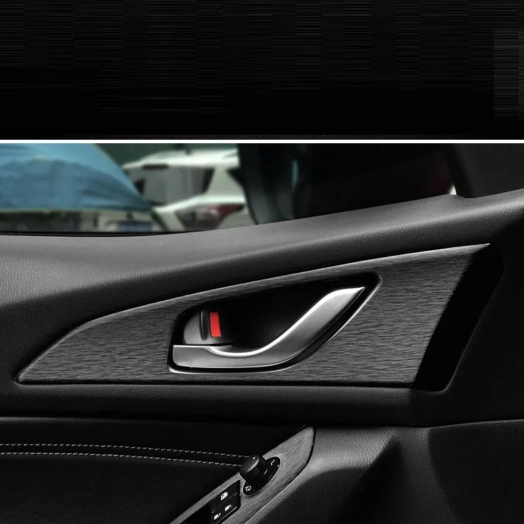 Car interior decorative adhesive film sticker kit for centre console and dashboard modification.
