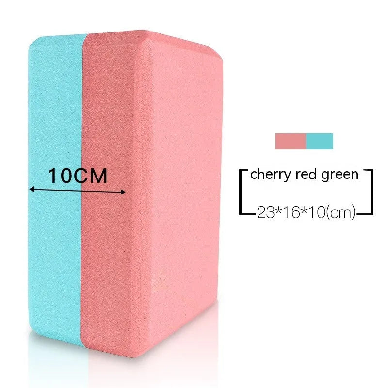 High-density EVA yoga block in various colours including cartoon designs for dance and fitness training