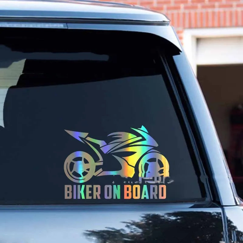 Motorcycle reflective sticker PET material available in multiple colours and sizes
