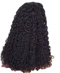 Women's head scarf wig with long curly high temperature wire hair in random colour