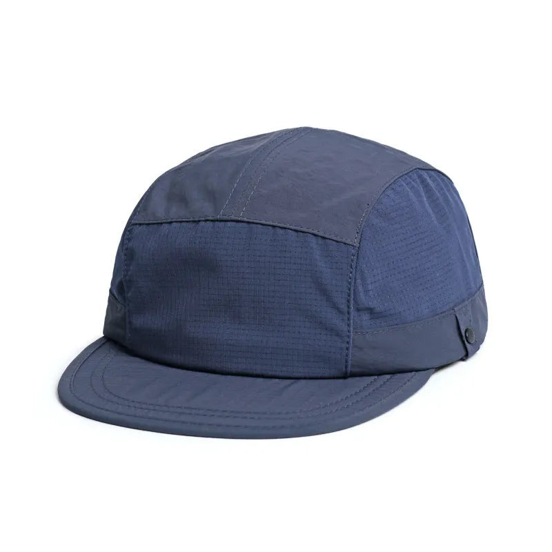 Breathable soft tongue cap with dome crown in various colours showing sun protection design