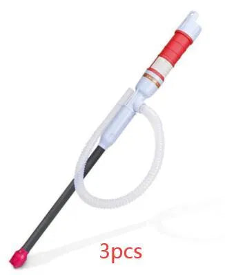 Manual siphon hand pump for fuel oil gasoline transfer in blue or red PP material