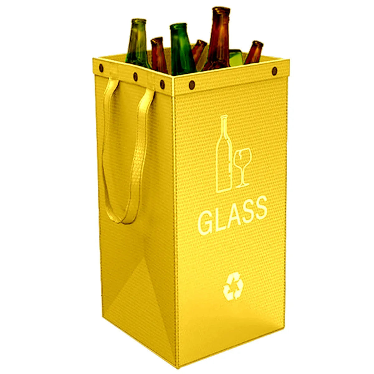 40L waterproof waste sorting bin in blue colour with clean bag style design