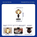 Solid wood rechargeable table lamp with touch control for dimming and three colour options