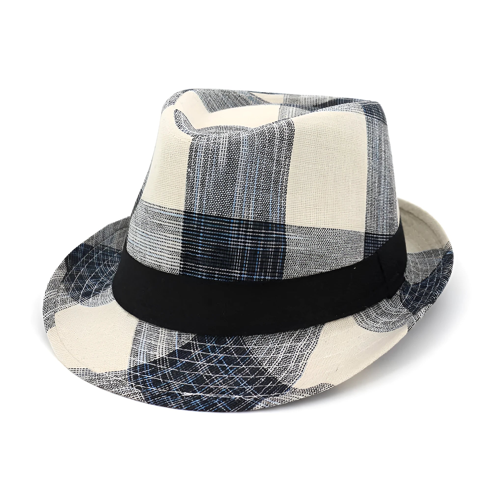 Polyester bell-crown sun hat with 4.5cm brim in black colour option
