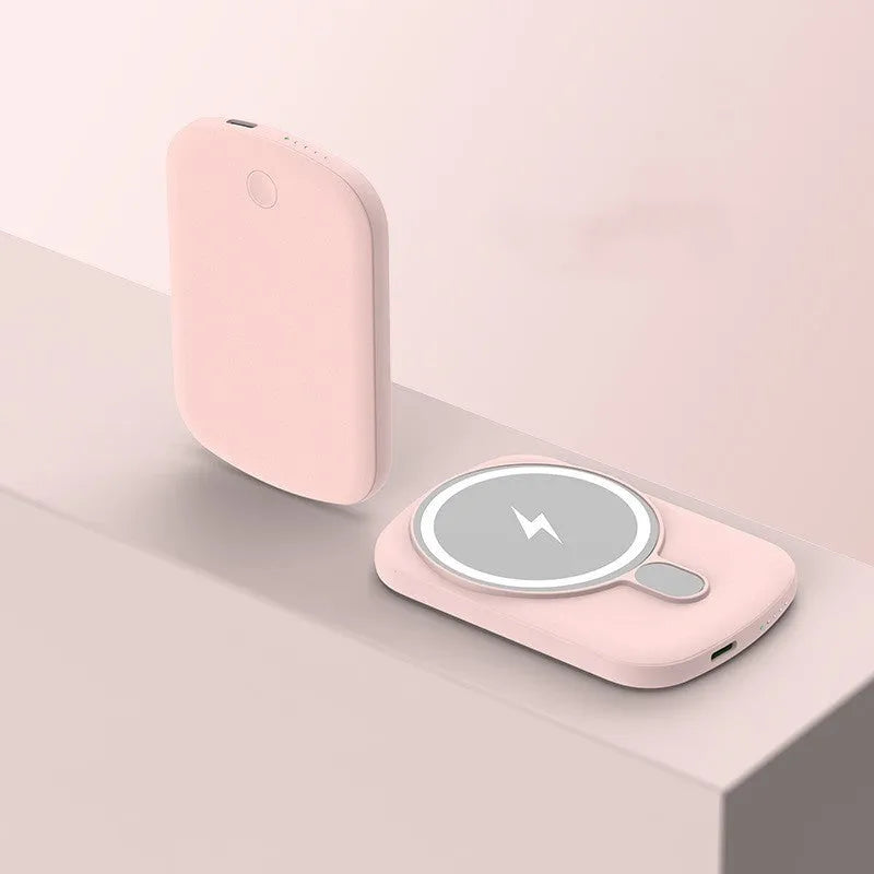Magsafe magnetic wireless power bank in selected colour with creative plastic design