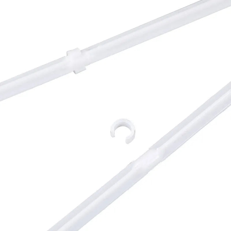 White PP plastic car window flag bracket set with ten vehicle flagpoles
