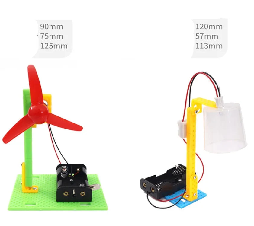 DIY science experiment building blocks educational toy for children aged 7-14 in plastic construction