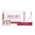 Pink eyebrow quick ironing tool and components of eyebrow perm set for keratosis treatment