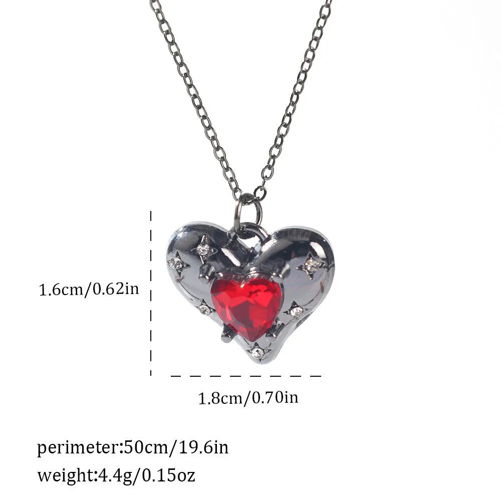 Dark Halloween necklace with spider bat pendant in zinc alloy with electroplated finish