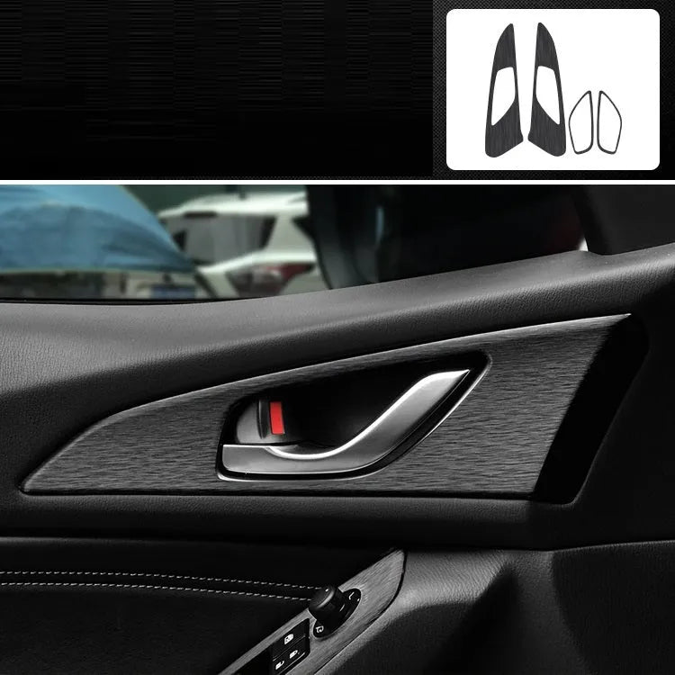 Car interior decorative adhesive film sticker kit for centre console and dashboard modification.