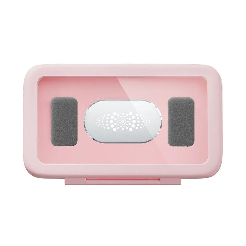 Waterproof shower phone box with sensitive touch screen and anti-fog window in black plastic