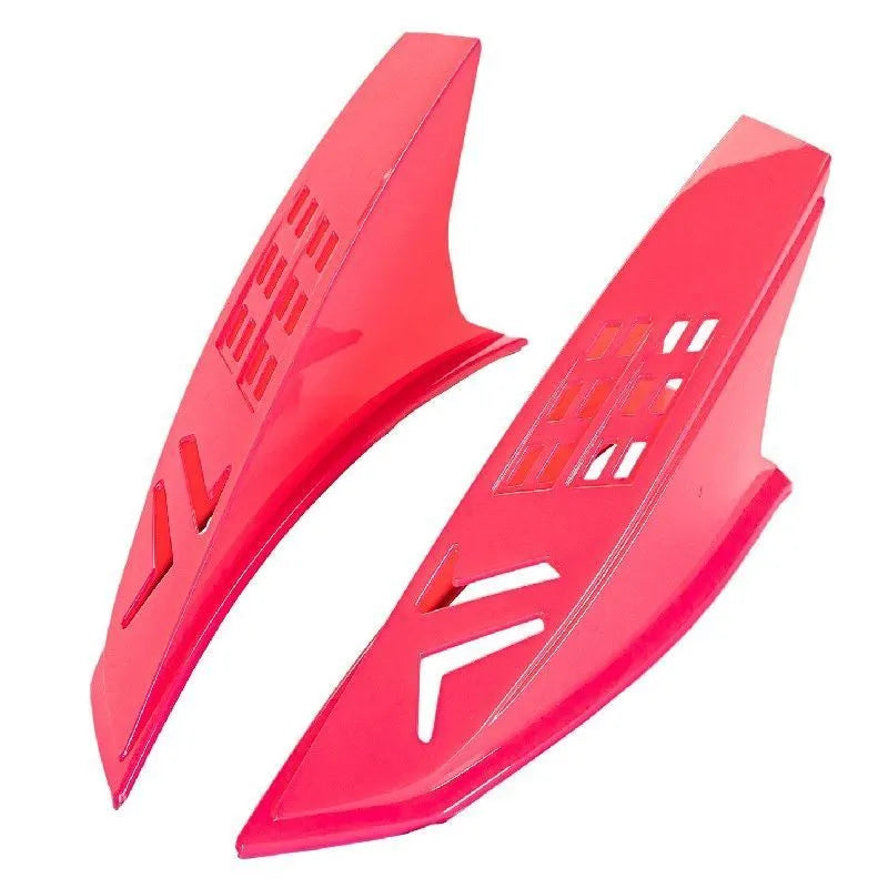 Pair of decorative plastic horn ears for children motorcycle ski helmets with 3M adhesive backing