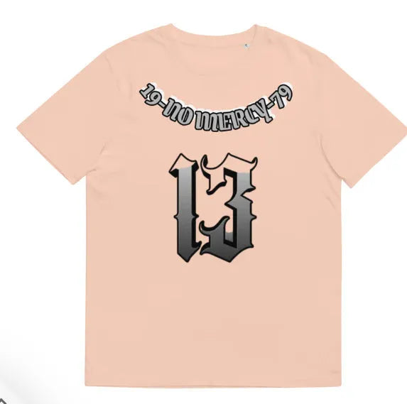 Man wearing a black men's T-shirt with a 3D digital printed design on the front.