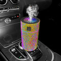 Car mounted air purification humidifier in diamond material with USB power cable