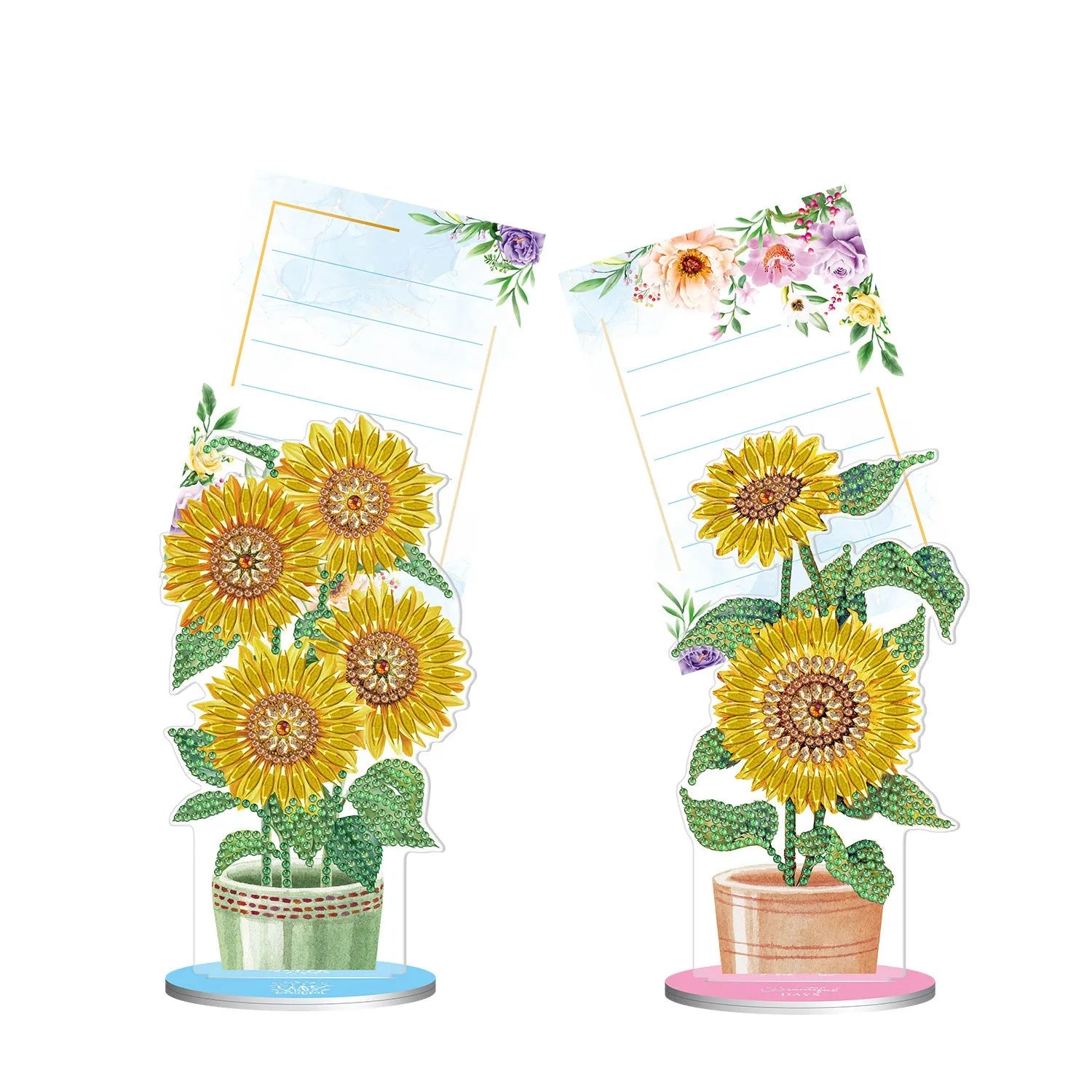 Handmade diamond painting decorative note clip kit with American style design for desktop display