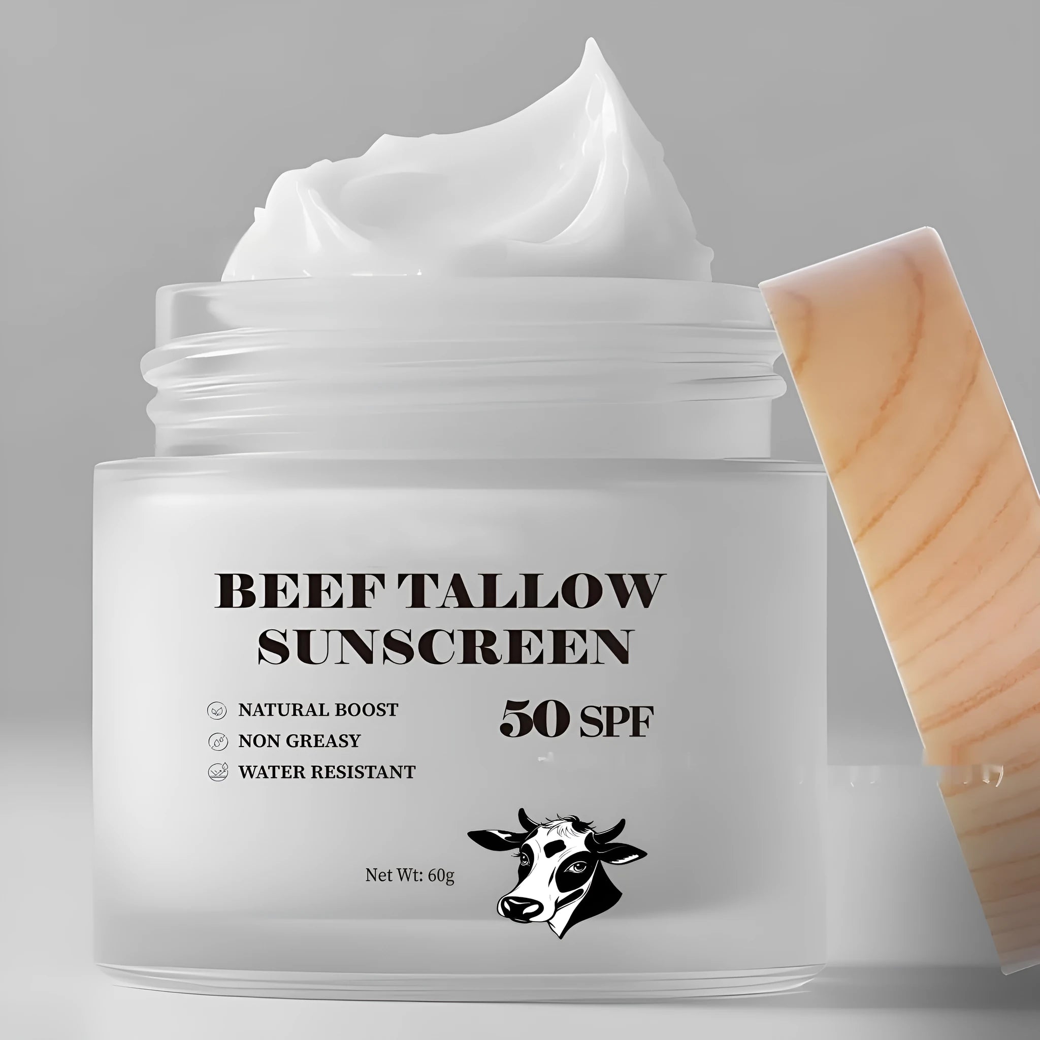60g tin of beef tallow protective cream for water-resistant, non-greasy hand and skin protection.