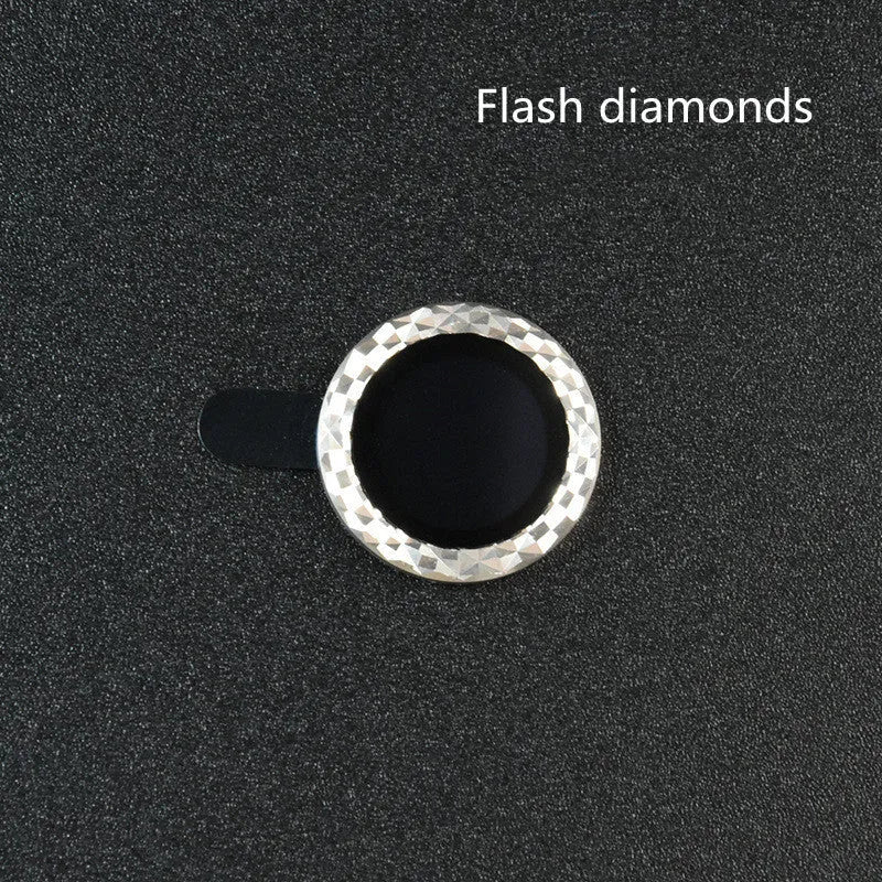 Diamond lens film protector ring made of aluminium alloy and tempered glass for iPhone 12 Pro Max camera