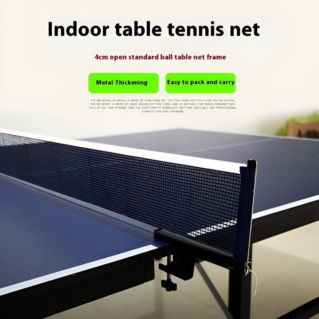 Table tennis post set with universal large clip for various table types, aluminium alloy construction
