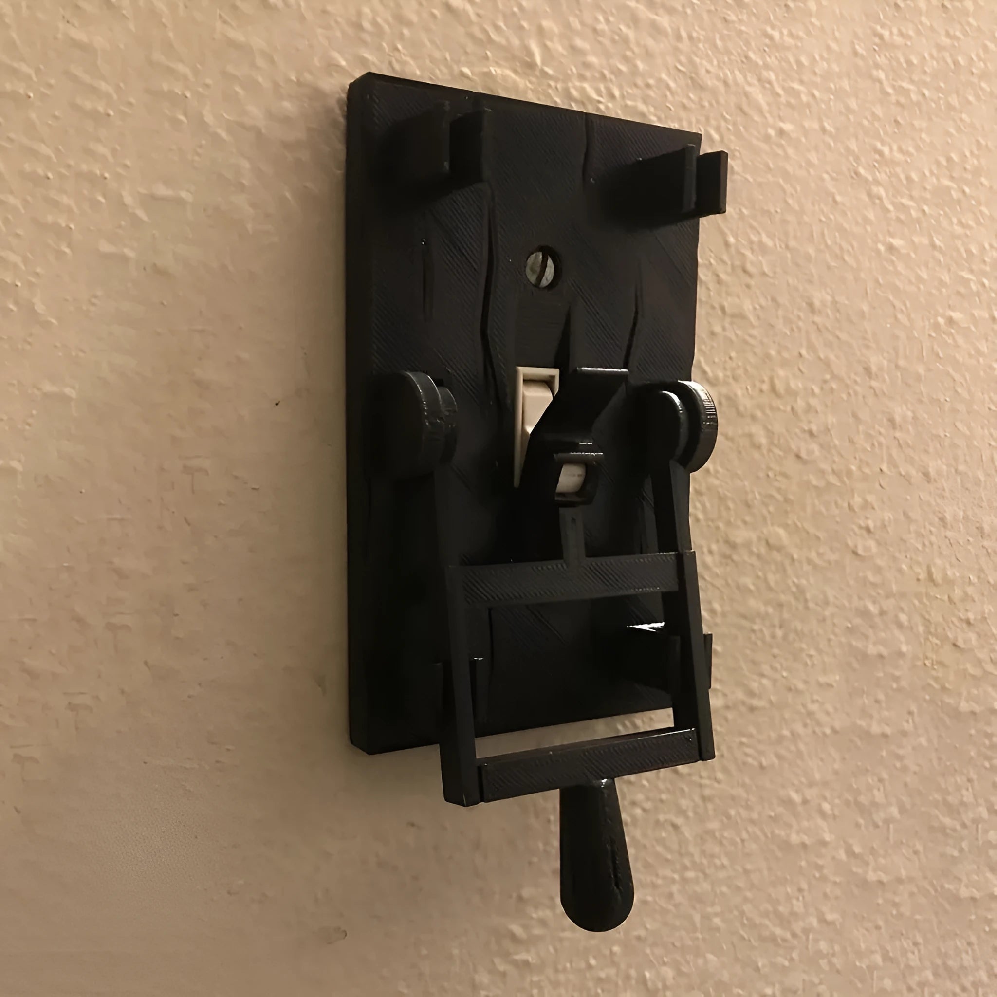 Retro decorative single light switch plate for wall mounting