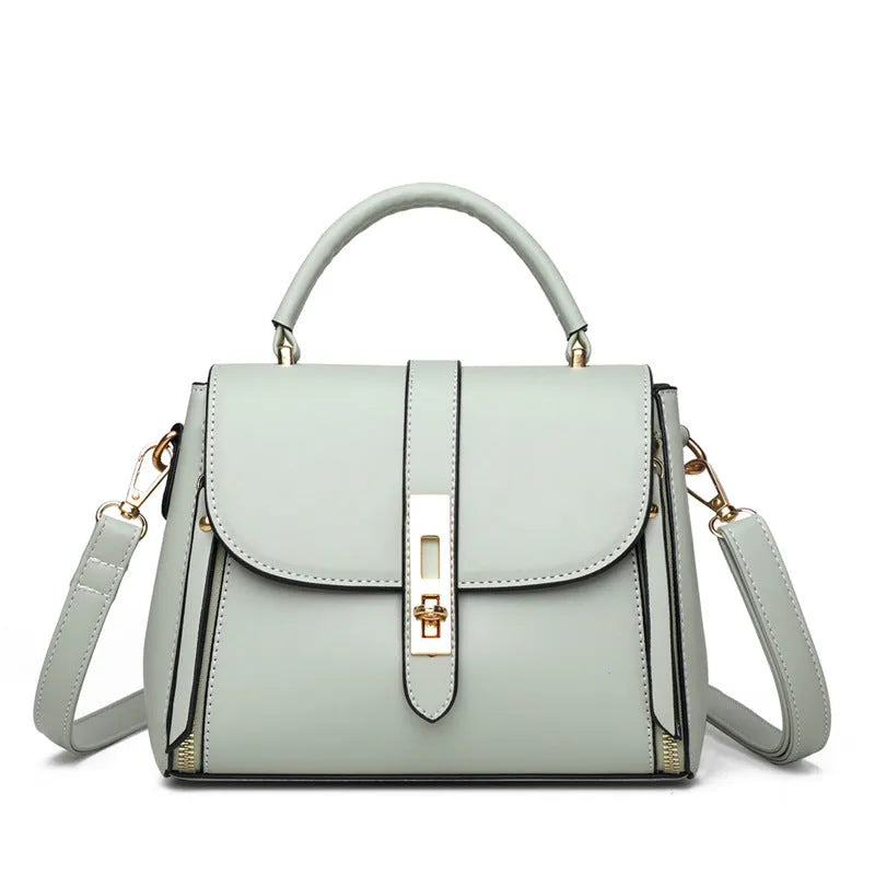 Soft PU leather women's messenger bag in square vertical design with single strap