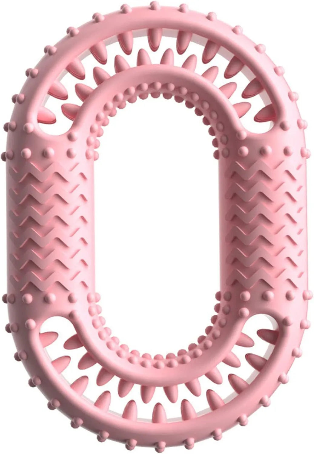 Blue O-ring shaped dog chew toy for aggressive chewers and large breeds