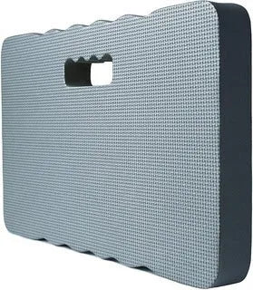 A blue plastic garden kneeler and hassock seat mat for outdoor use.