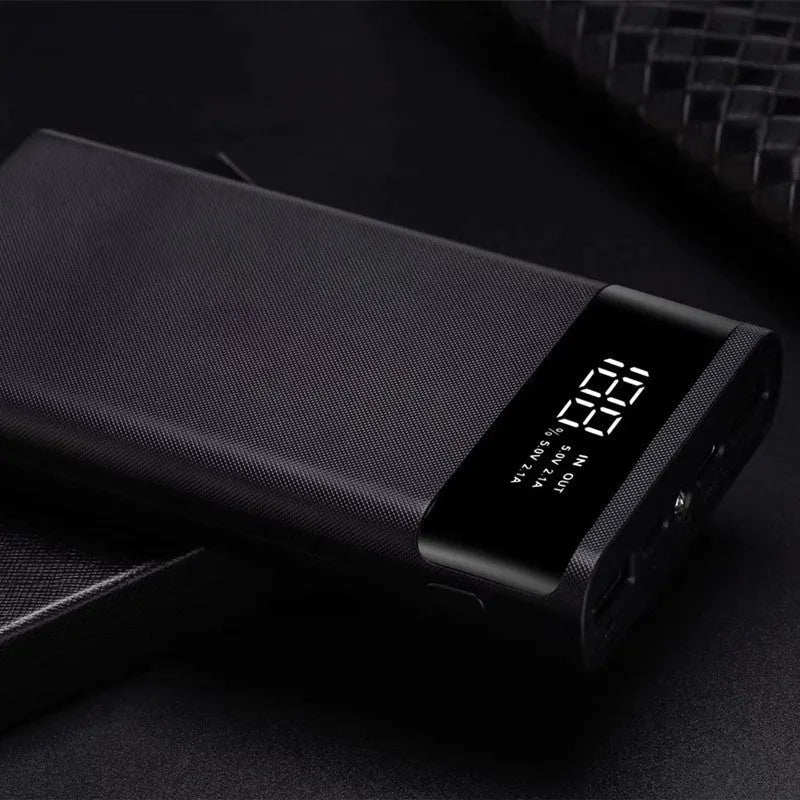 Digital display power bank spring kit showing front display and multi-U port outputs