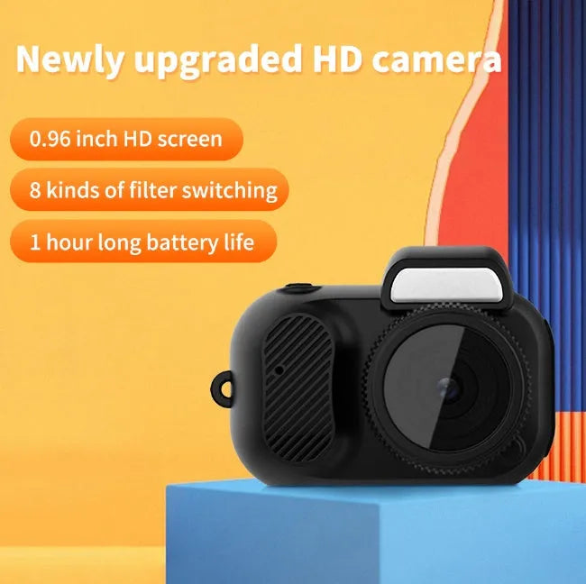 Black Y3000 HD outdoor sports camera with small LCD screen on front.