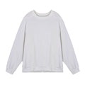 Men's loose twill jacquard long-sleeved pullover sweater in solid colour options for casual wear