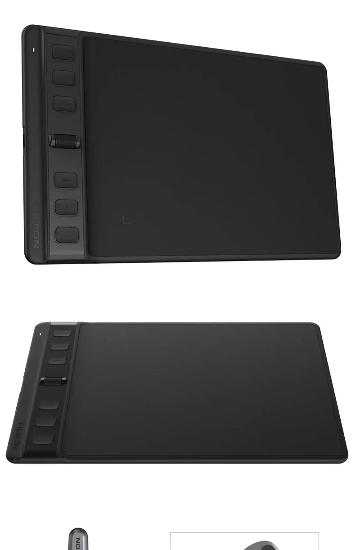 Hua Wang H641P black digital drawing tablet with stylus for mobile phone and computer sketching