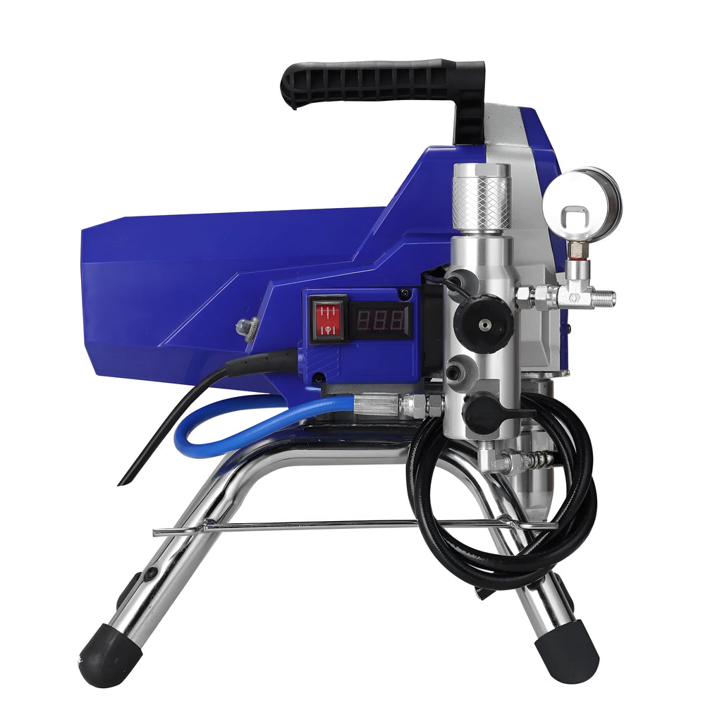 3901 high-pressure airless spraying machine with spray gun, long hose, and extension rod for fireproof paint