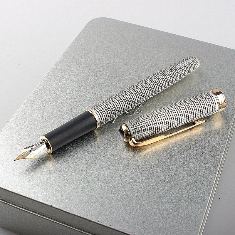 0.5mm stainless steel ballpoint pen shown in multiple colour variations for business office student writing