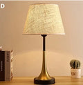 Retro alloy table lamp with dimmable LED lighting and American styling
