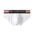 Men's modal low-waist gradient belt briefs in black, knitted fabric, sports underwear style