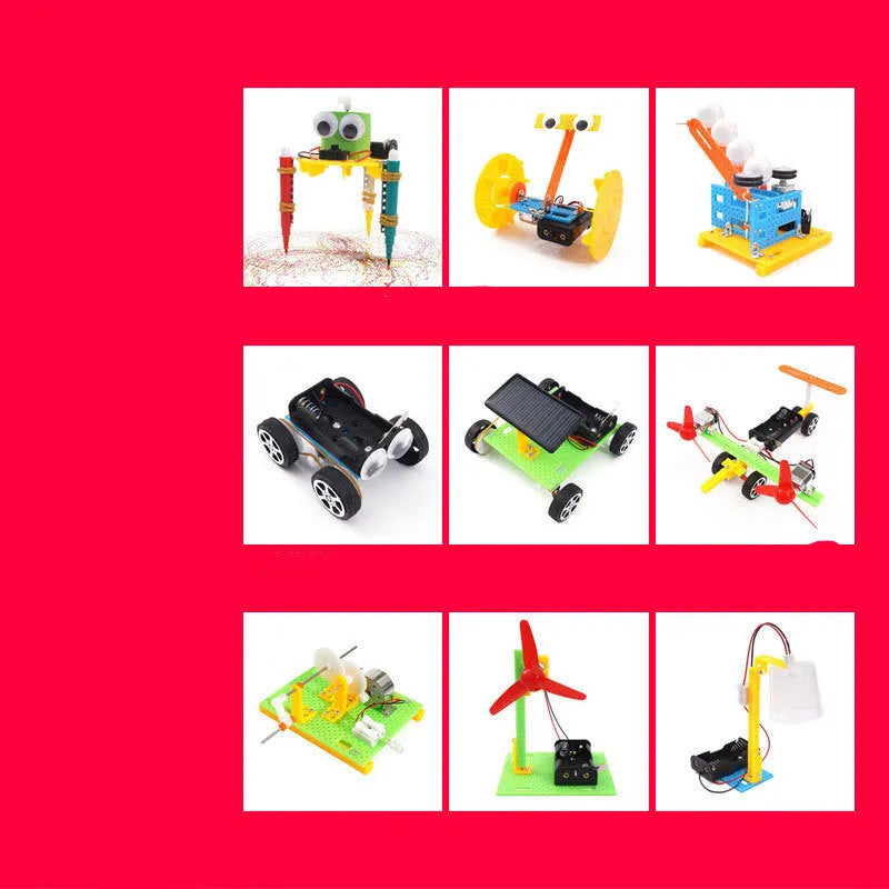 DIY science experiment building blocks educational toy for children aged 7-14 in plastic construction